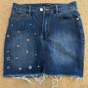 Black Label denim skirt